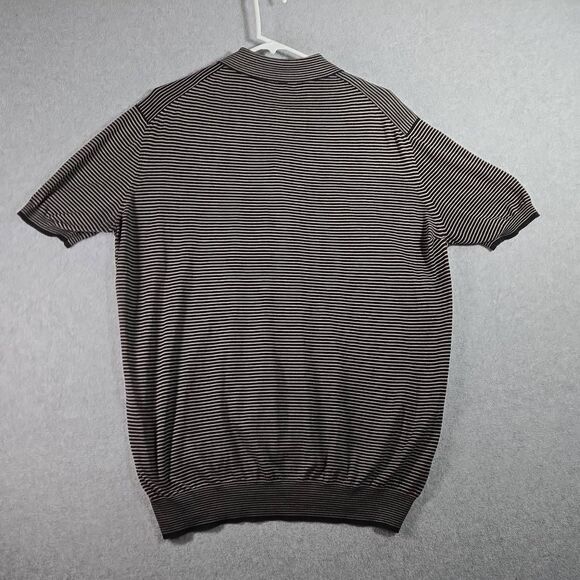 Giorgio Armani Men's Cotton Polo Shirt Size 52l6 Made In Italy Short Sleeve XL-2 - Picture 5 of 12